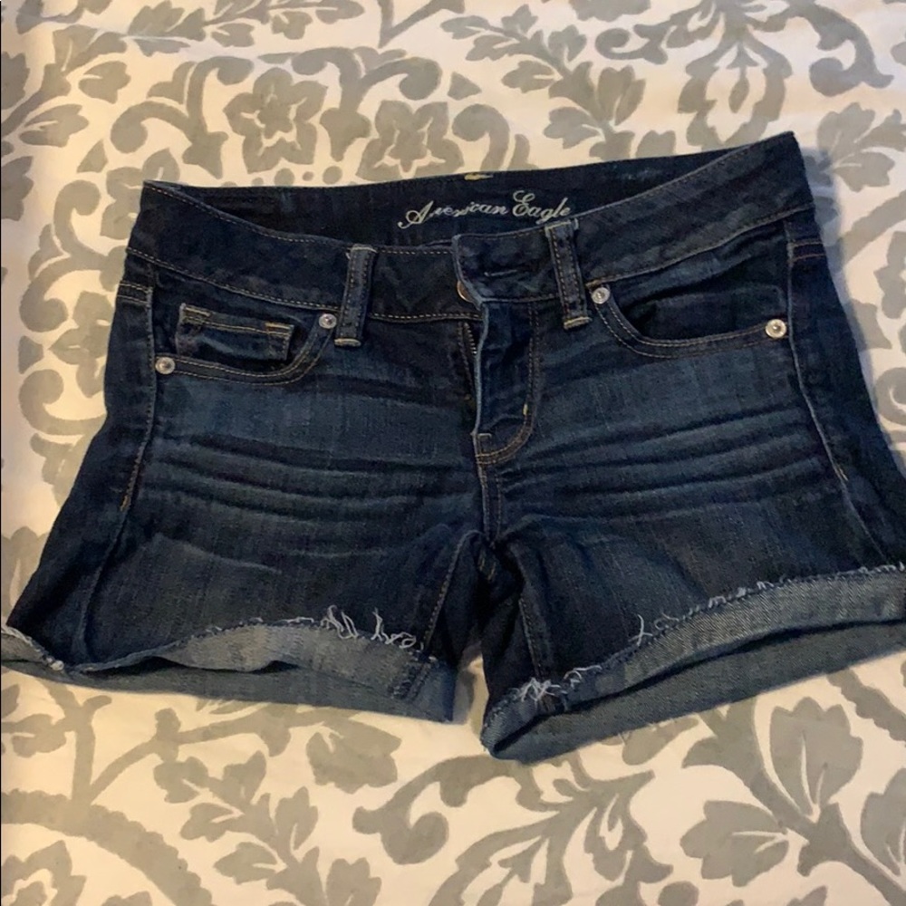 American Eagle Jean Shorts - Dark Rinse